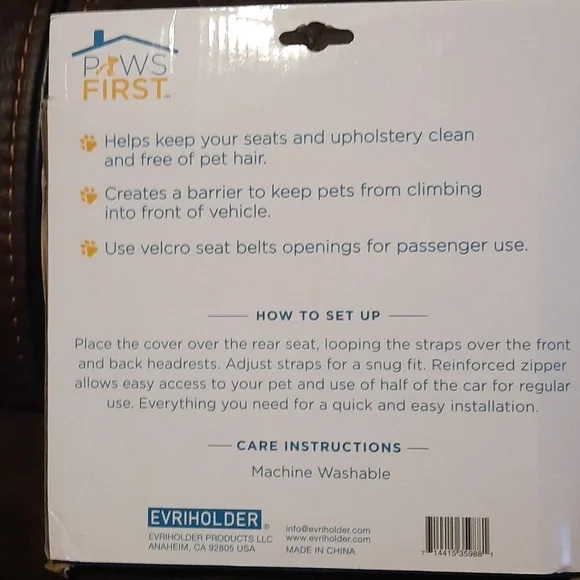 COPY - Paws First Dog Car Seat Hammock - Picture 2 of 7